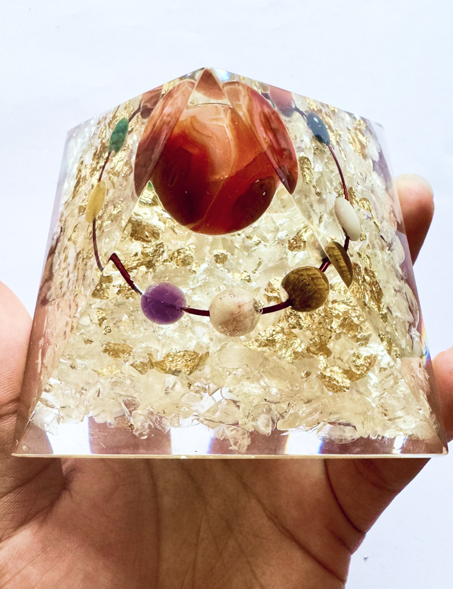 7 Chakra Crystal Pyramid