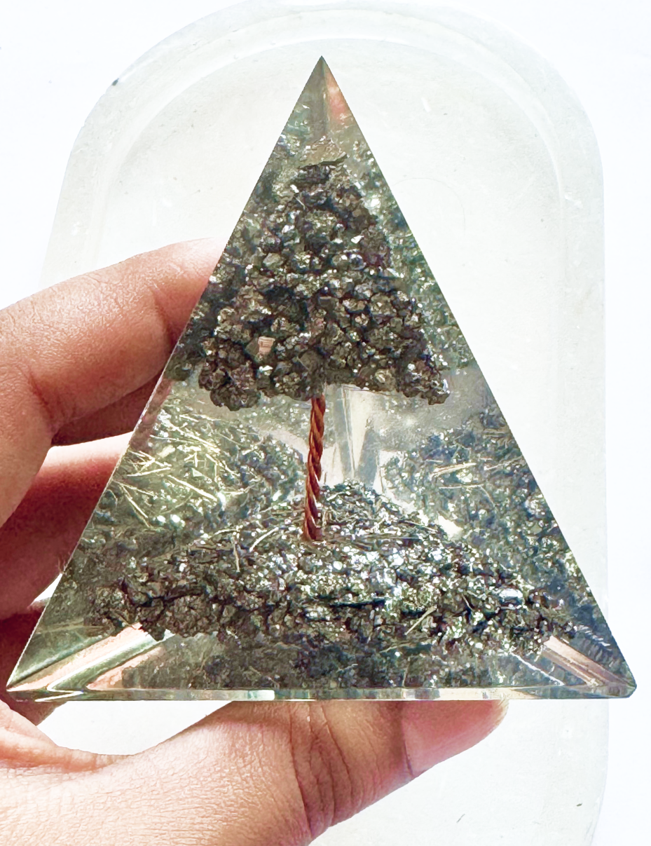 Raw Peruvian Pyrite Pyramid